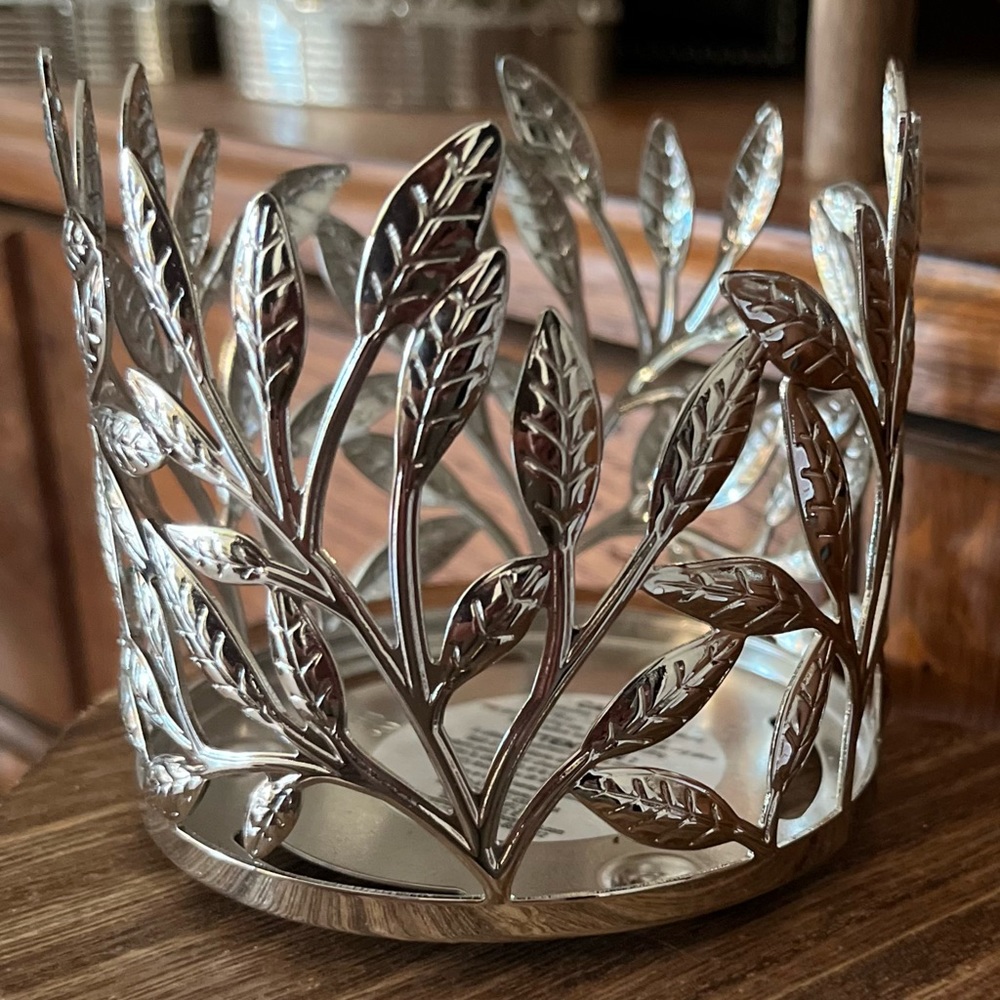Bath & Body Works Single Wick Candle Holder - Silver Branches